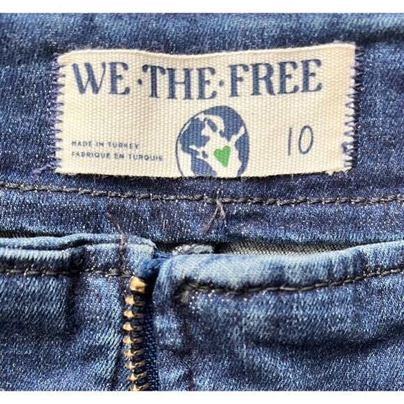 NWT Free People We the Free Layla Denim Mini Skirt in Deep Indigo, Size 10 - Picture 13 of 16